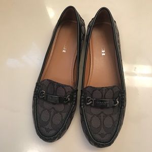 COACH signature logo loafer shoe
